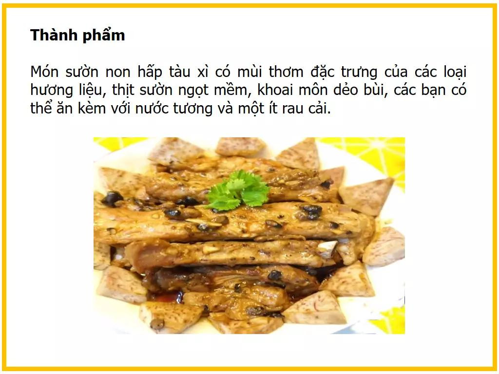 Công thức làm sườn non hấp tàu xì