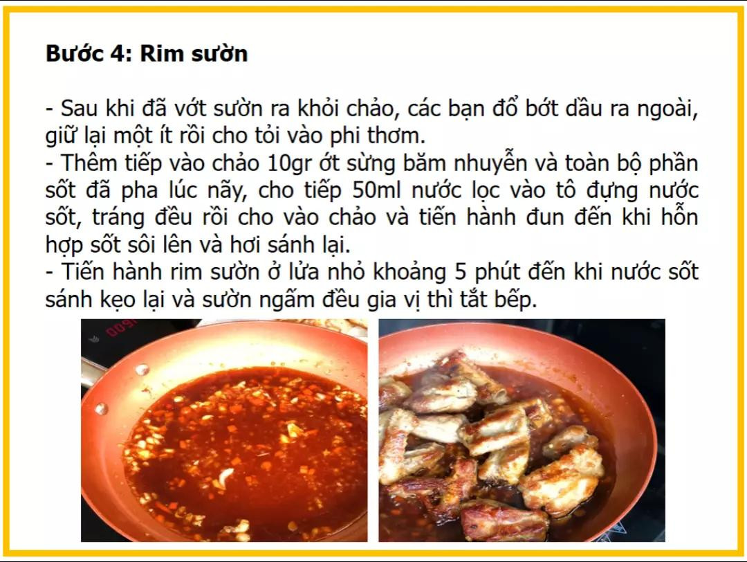 Công thức làm sườn rim chua ngọt ngon miệng, cách ướp và chiên giòn