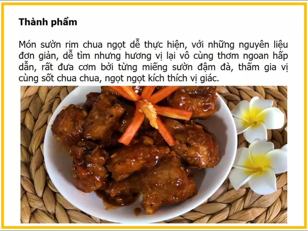 Công thức làm sườn rim chua ngọt ngon miệng, cách ướp và chiên giòn
