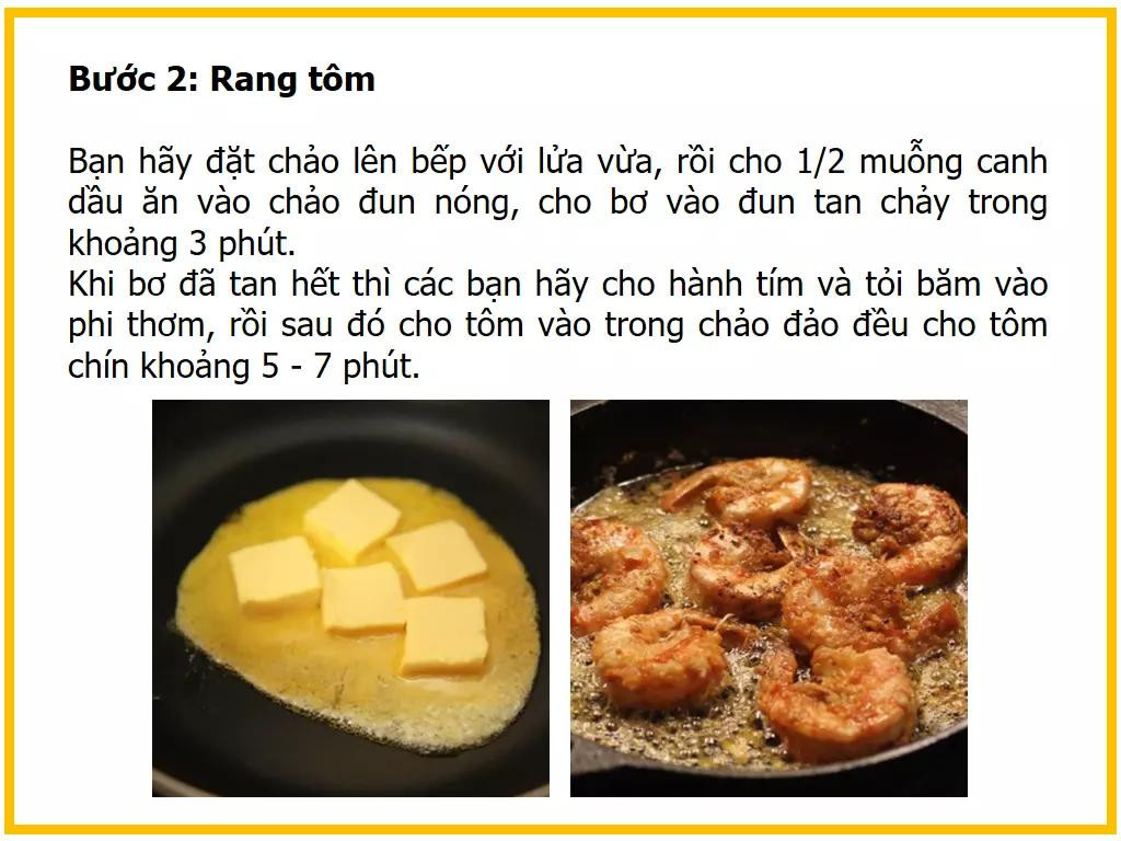 Công thức làm Tôm rang bơ tỏi ngon tuyệt