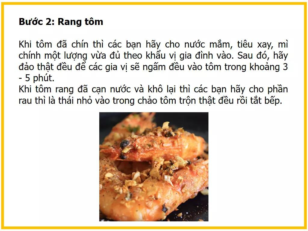 Công thức làm Tôm rang bơ tỏi ngon tuyệt