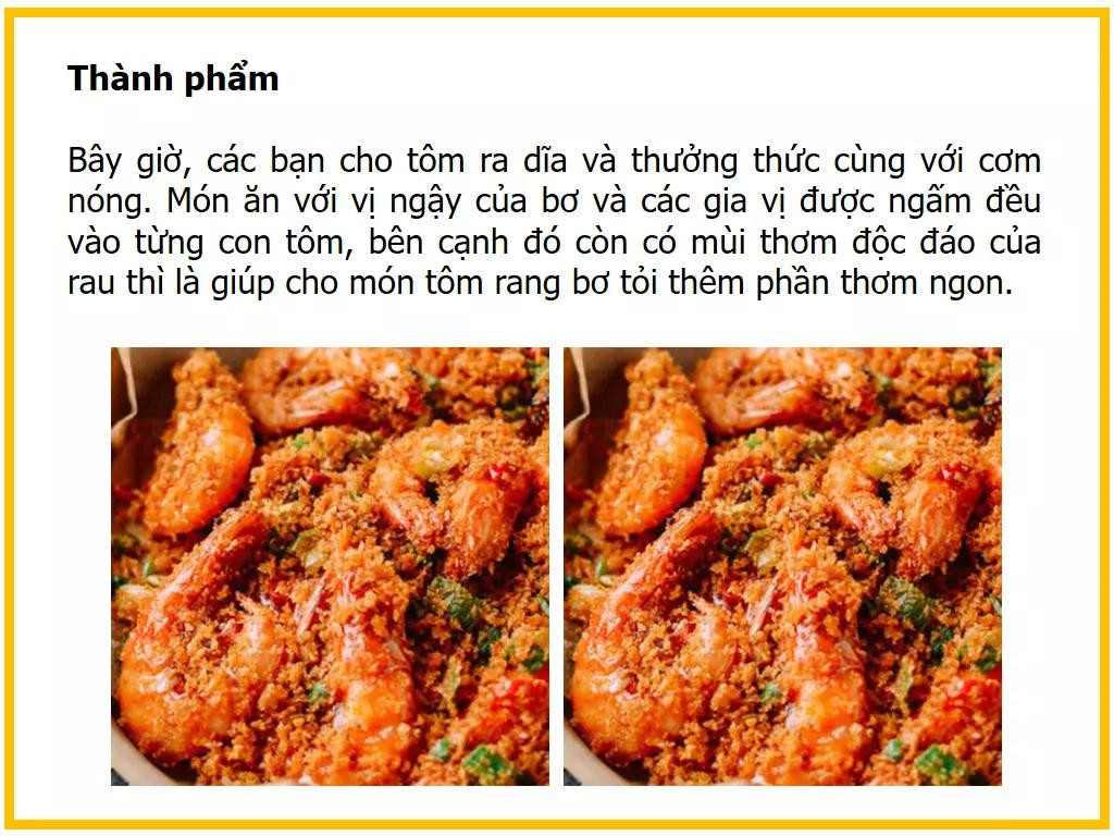 Công thức làm Tôm rang bơ tỏi ngon tuyệt