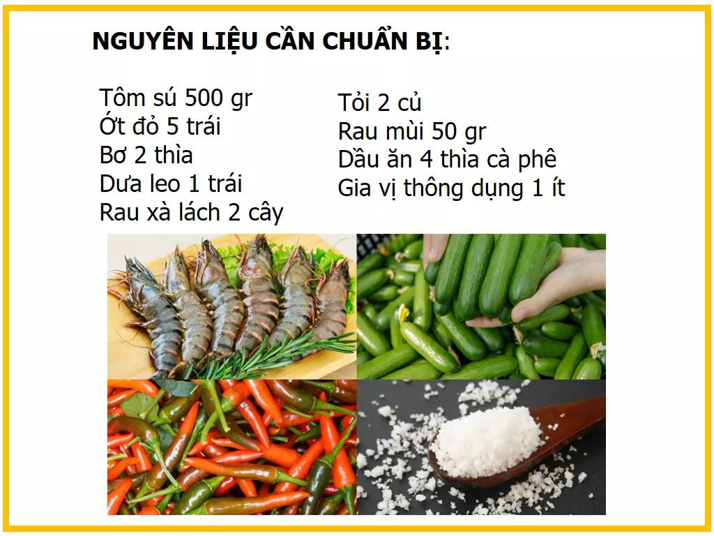 Công thức làm Tôm rang muối ớt, tỏi thơm ngon