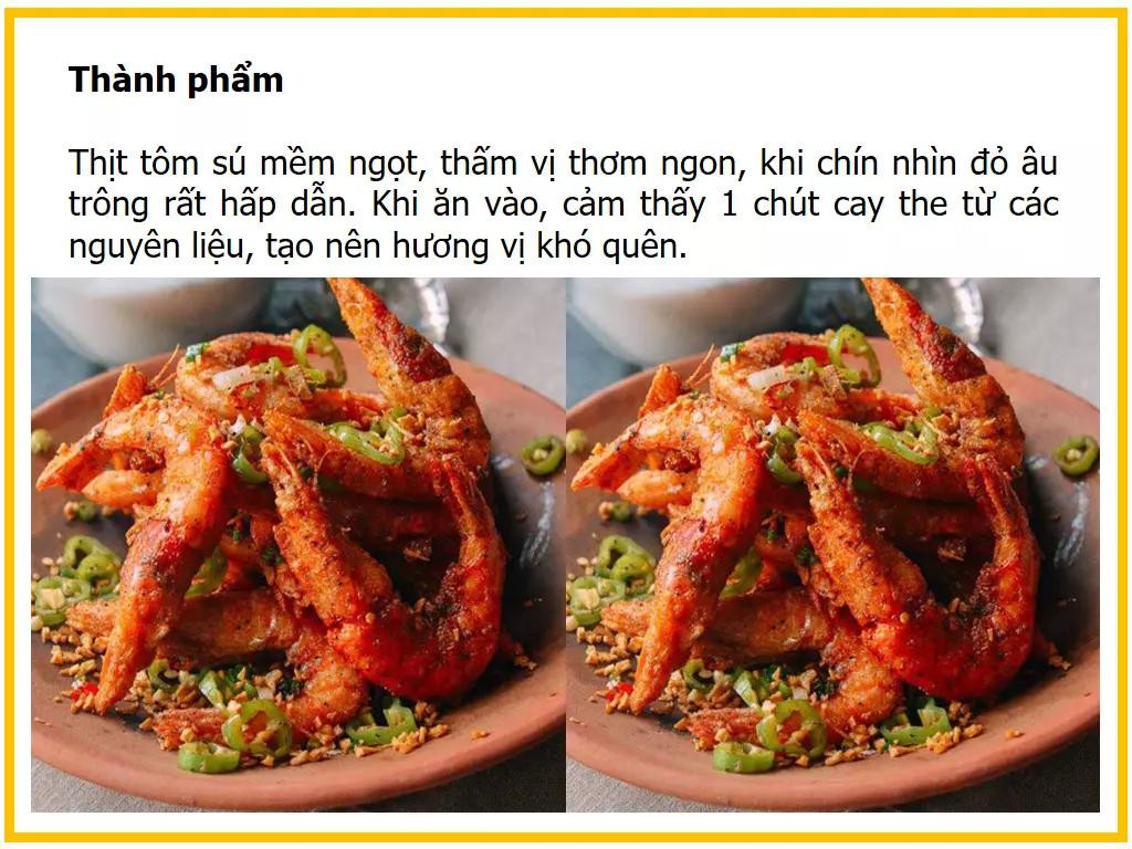 Công thức làm Tôm rang muối ớt, tỏi thơm ngon