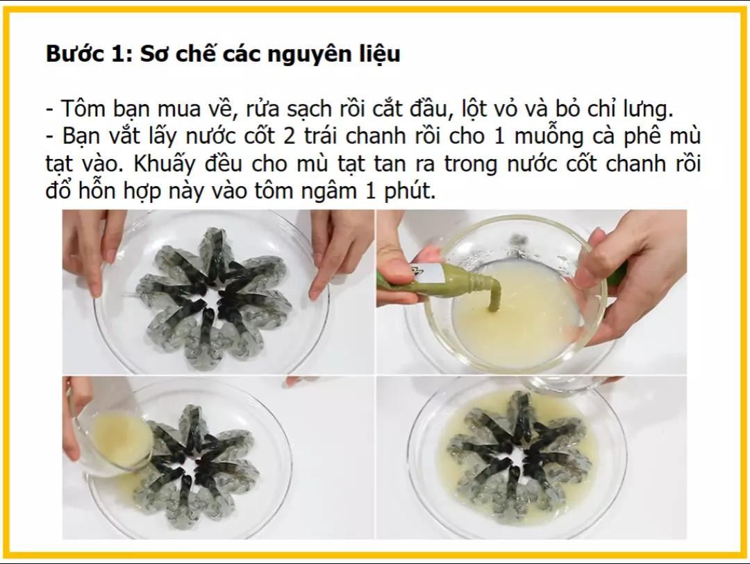 Công thức làm Tôm sốt Thái chua cay đậm vị