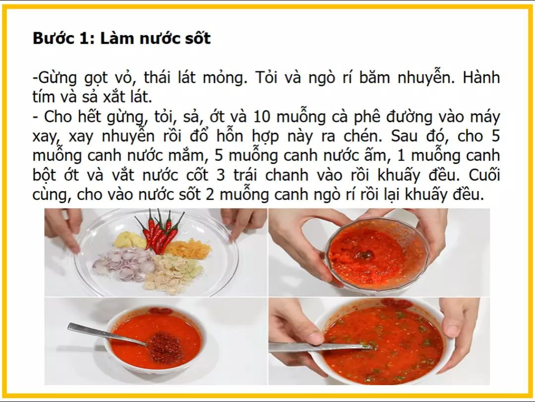 Công thức làm Tôm sốt Thái chua cay đậm vị