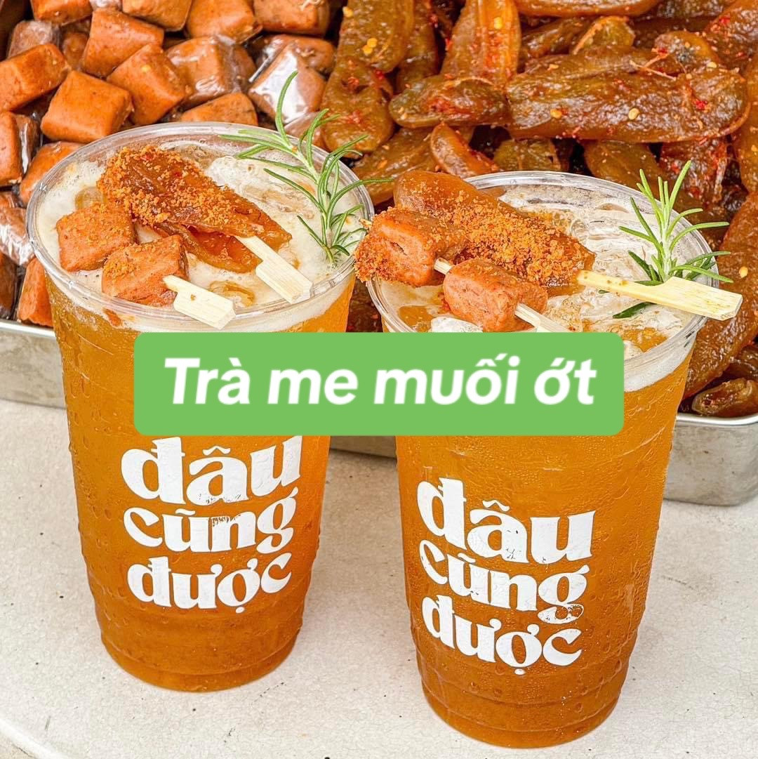 Công thức làm Trà me muối ớt siêu hot với me chua, đường và trà ô long