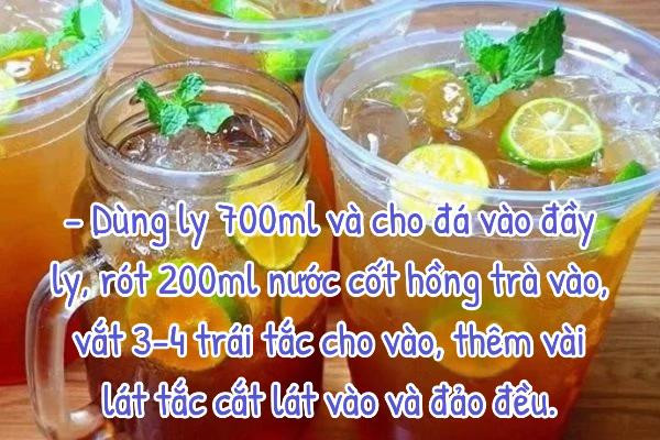 Công thức làm trà tắc chuẩn vị cho kinh doanh, chi tiết nguyên liệu và cách pha chế