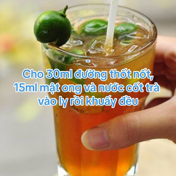 Công thức làm trà tắc xí muội thơm ngon mát lạnh với hồng trà, mật ong và đá