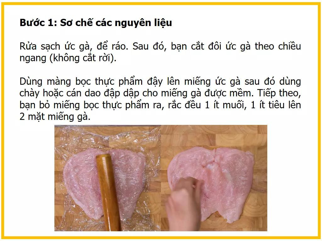 Công thức làm ức gà cuộn phô mai và măng tây giòn ngon