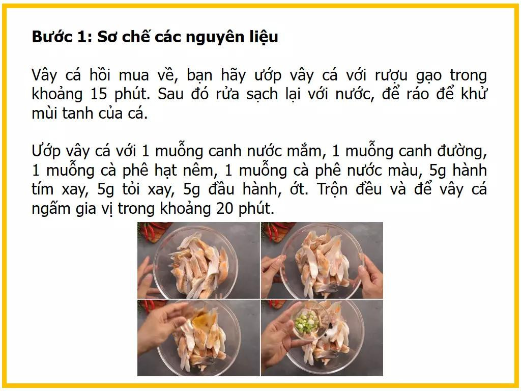 Công thức làm vây cá hồi kho tiêu xanh giòn ngon đậm đà