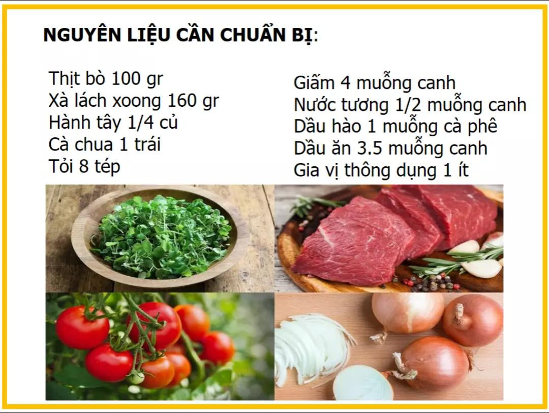 Công thức làm xà lách xoong trộn thịt bò ngon, dễ làm tại nhà