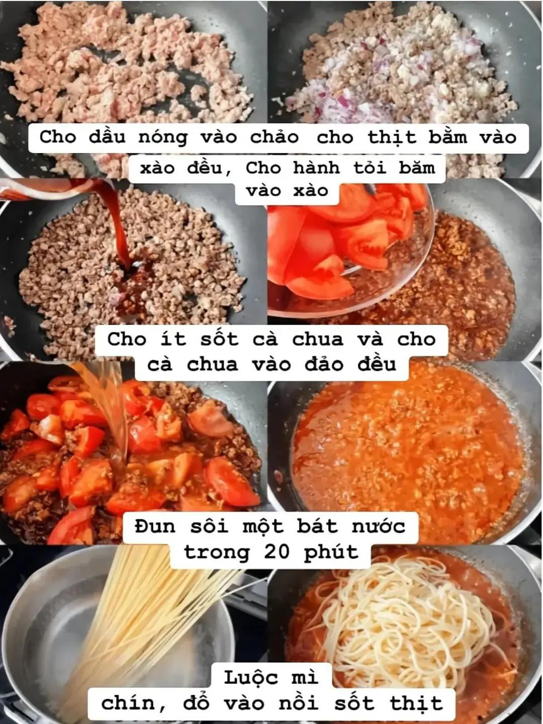 Công thức mì ý sốt bò vừa ngon vừa dễ làm