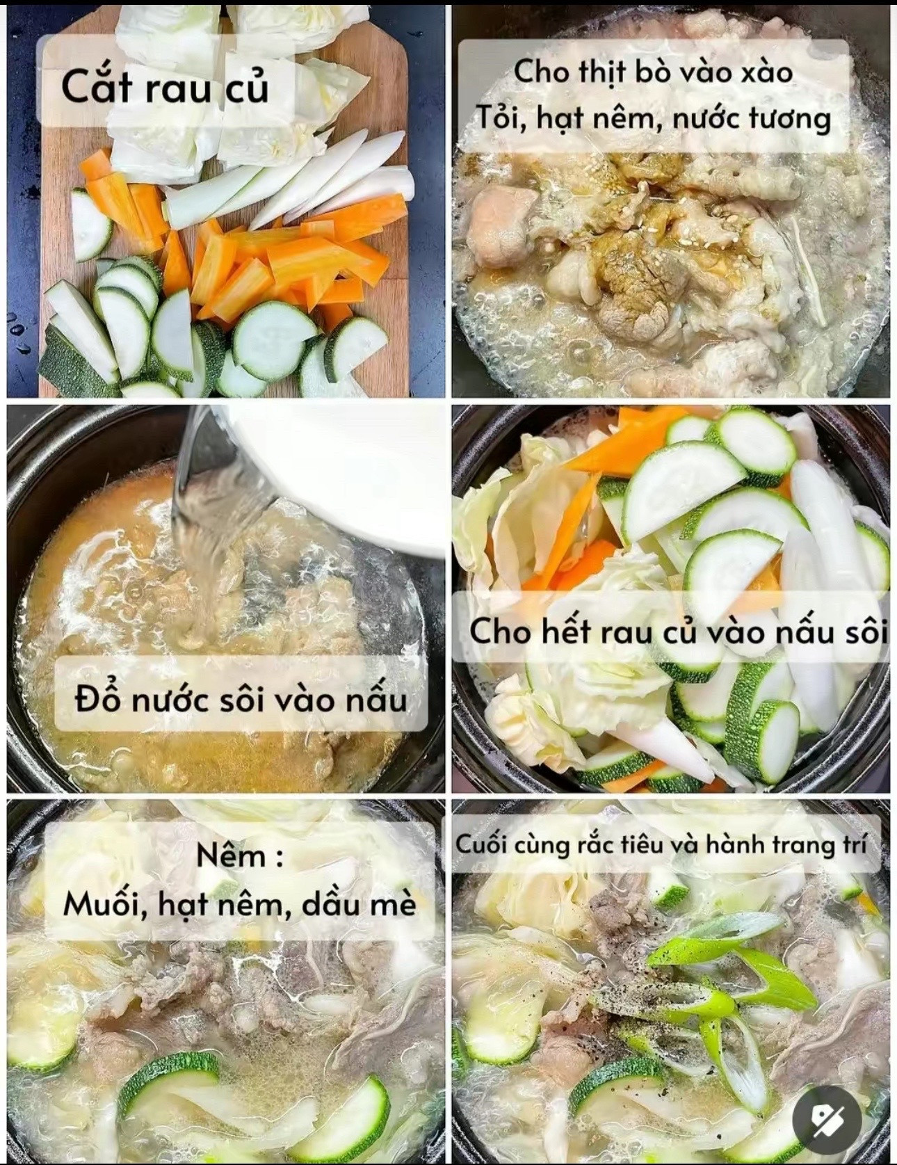 Công Thức Món Canh Bồi Bổ Sức Khỏe: Thịt bò Mỹ nấu rau củ thơm ngon, đậm đà