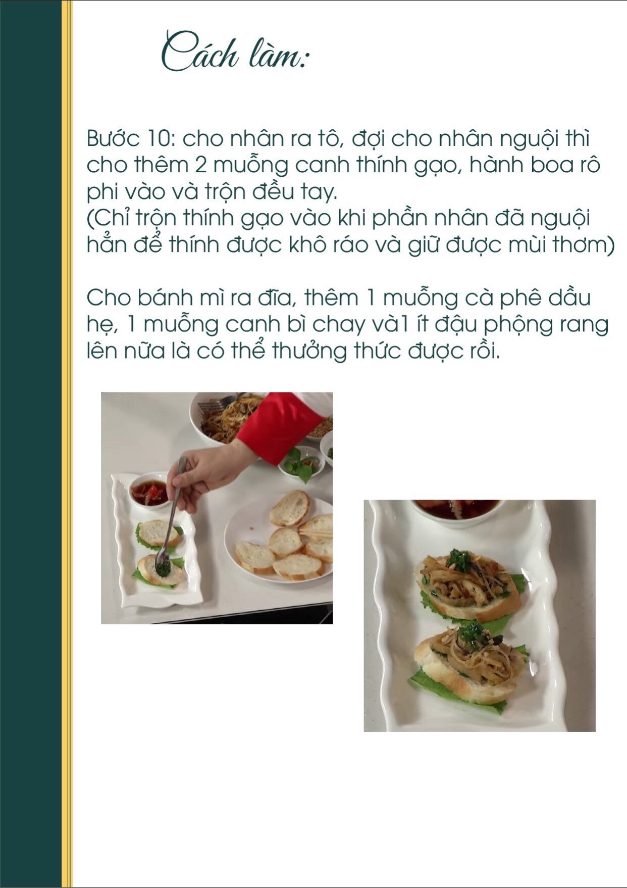 Công thức nấu ăn chay: Bánh Mì Hấp Chay (công thức 2) - Món ngon từ Vườn Chay An Nhiên