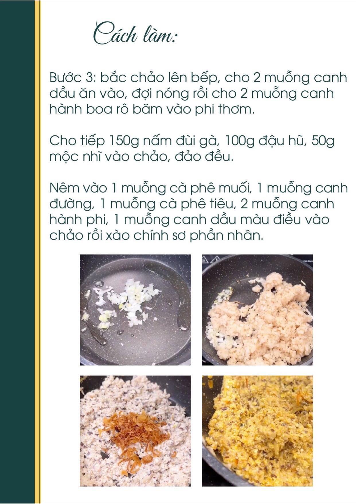 Công thức nấu ăn chay: Bánh Nậm Chay với nấm đùi gà, đậu hũ và mộc nhĩ