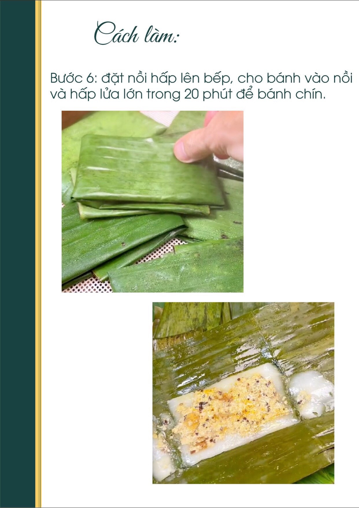 Công thức nấu ăn chay: Bánh Nậm Chay với nấm đùi gà, đậu hũ và mộc nhĩ