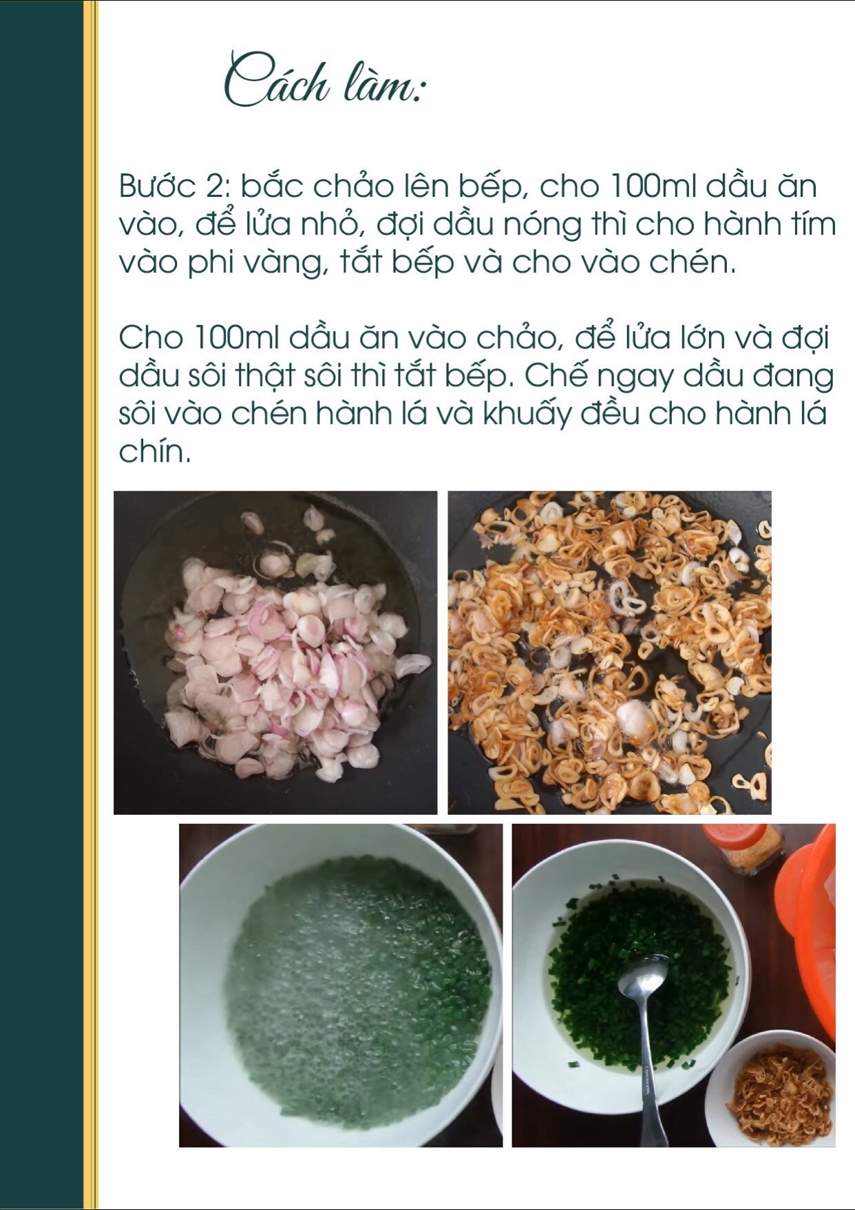 Công thức nấu ăn chay: Bánh Tráng Trộn Mỡ Hành (công thức 2) - Món ăn vặt đơn giản với bánh tráng, hành lá và hành tím phi giòn