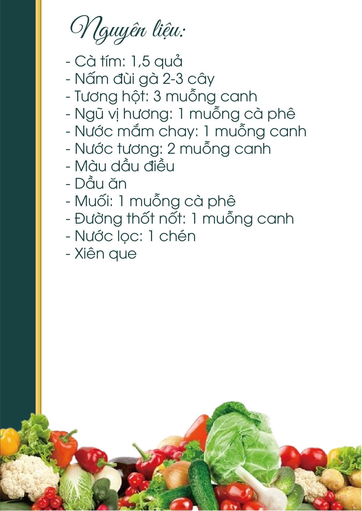 Công thức nấu ăn chay: Cà Tím Cuộn Nấm Xiên Que nướng ngon miệng