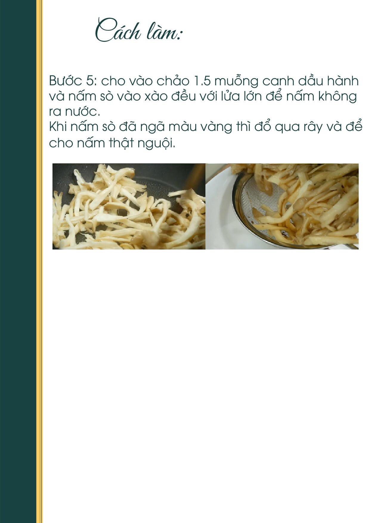 Công thức nấu ăn chay: Gỏi Xoài Chay với xoài xanh, nấm sò, cà rốt và rau răm