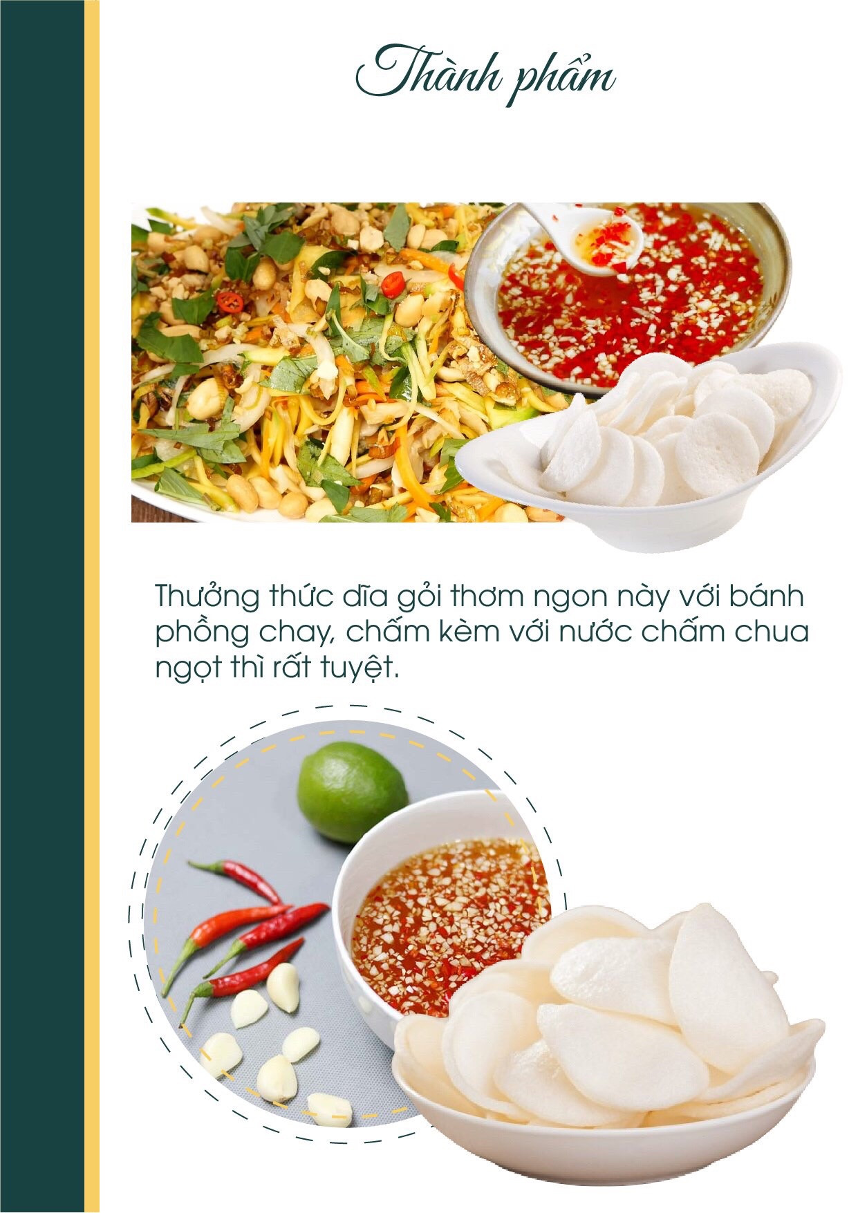 Công thức nấu ăn chay: Gỏi Xoài Chay với xoài xanh, nấm sò, cà rốt và rau răm