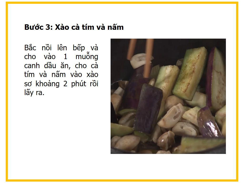 Công thức nấu Cà tím kho thịt bằm