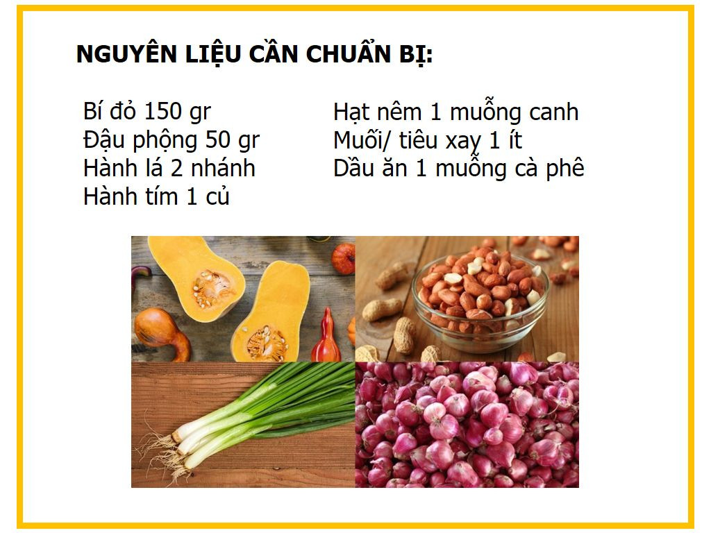 Công thức nấu canh bí đỏ đậu phộng ngon miệng, dễ làm