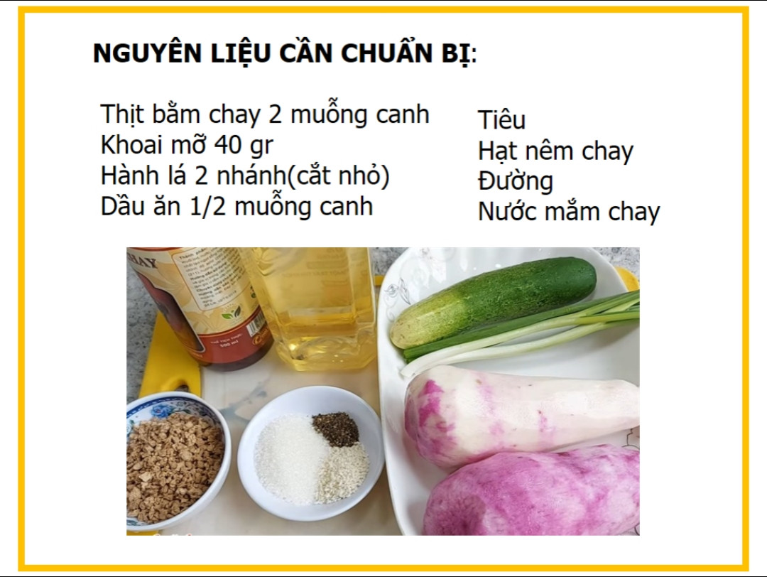Công thức nấu canh khoai mỡ thịt bằm chay ngon đơn giản