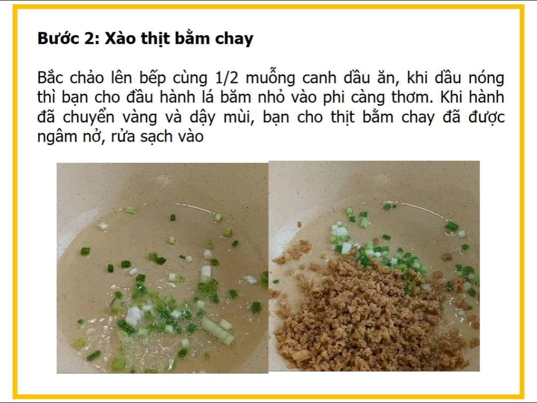 Công thức nấu canh khoai mỡ thịt bằm chay ngon đơn giản