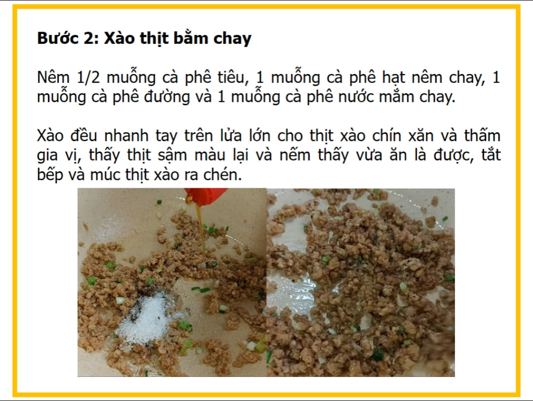 Công thức nấu canh khoai mỡ thịt bằm chay ngon đơn giản