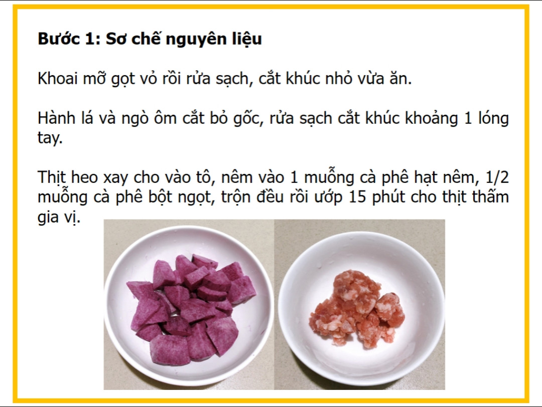 Công thức nấu canh khoai mỡ thịt băm đơn giản, ngon miệng cho bữa ăn hàng ngày