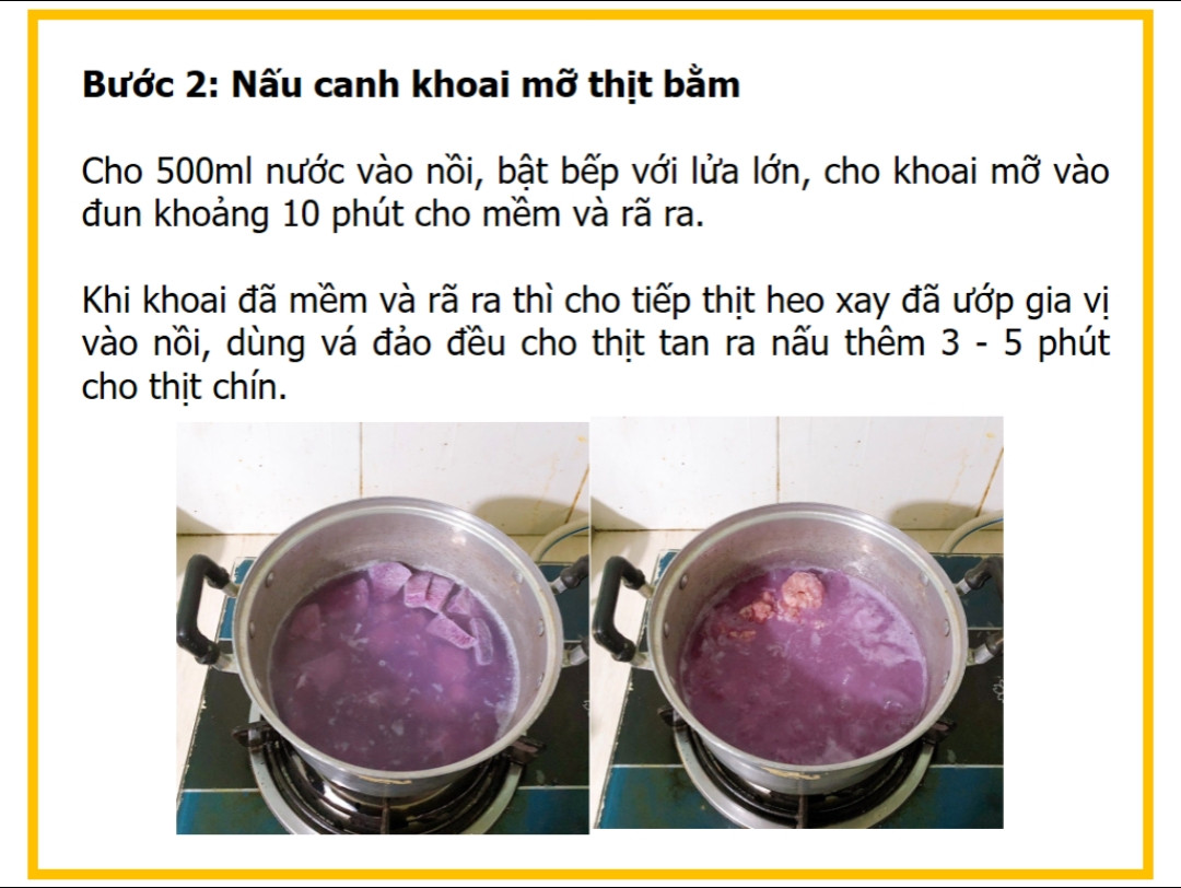 Công thức nấu canh khoai mỡ thịt băm đơn giản, ngon miệng cho bữa ăn hàng ngày