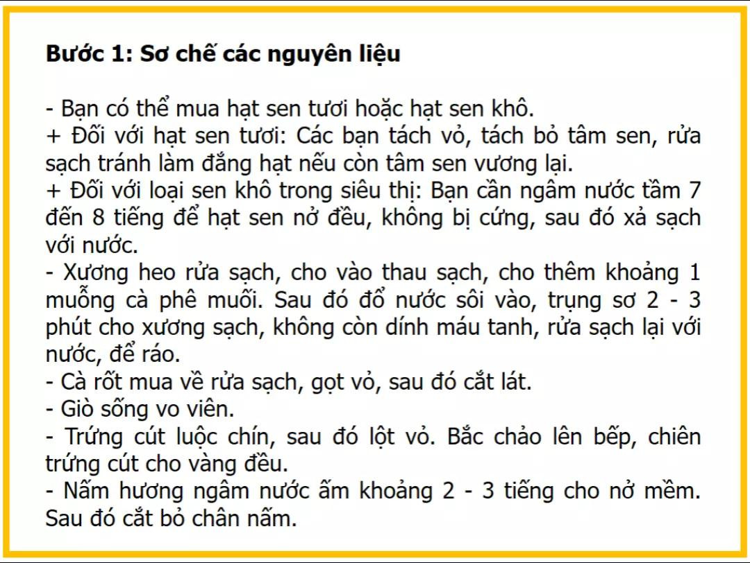 Công thức nấu canh mọc hạt sen thơm ngon bổ dưỡng với nấm hương và trứng cút