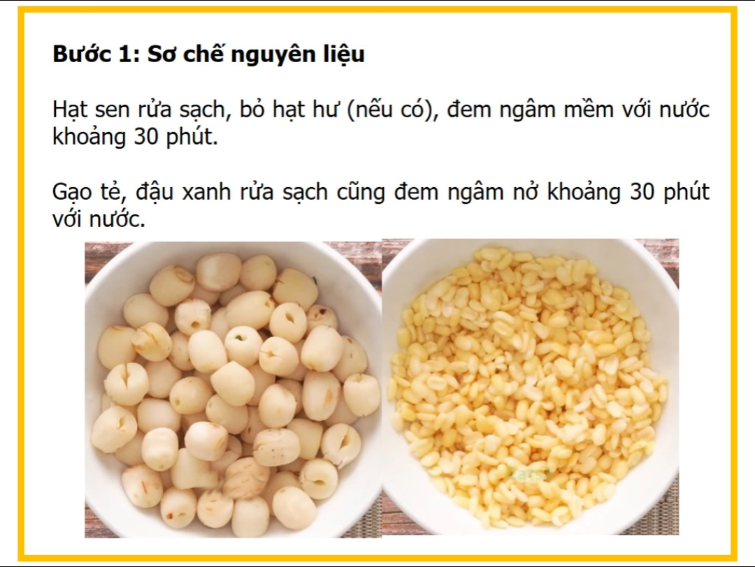 Công thức nấu Cháo gà hạt sen đậu xanh ngon bổ dưỡng