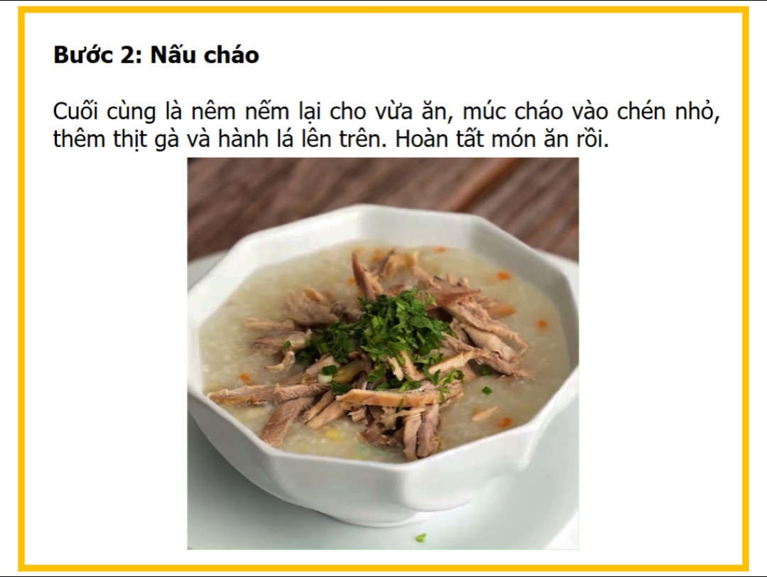 Công thức nấu Cháo gà hạt sen đậu xanh ngon bổ dưỡng