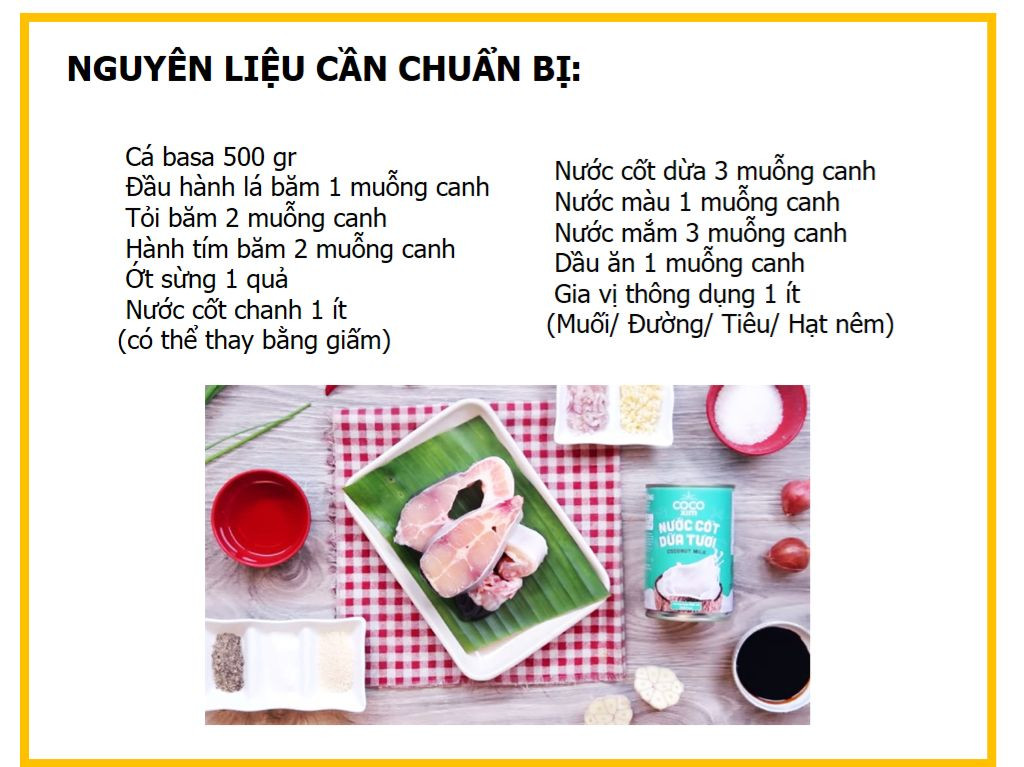 Công thức nấu món cá basa kho tộ nước dừa thơm ngon, béo ngậy