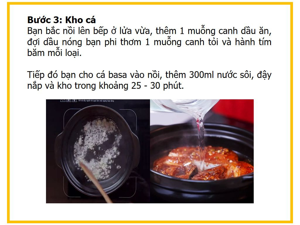 Công thức nấu món cá basa kho tộ nước dừa thơm ngon, béo ngậy