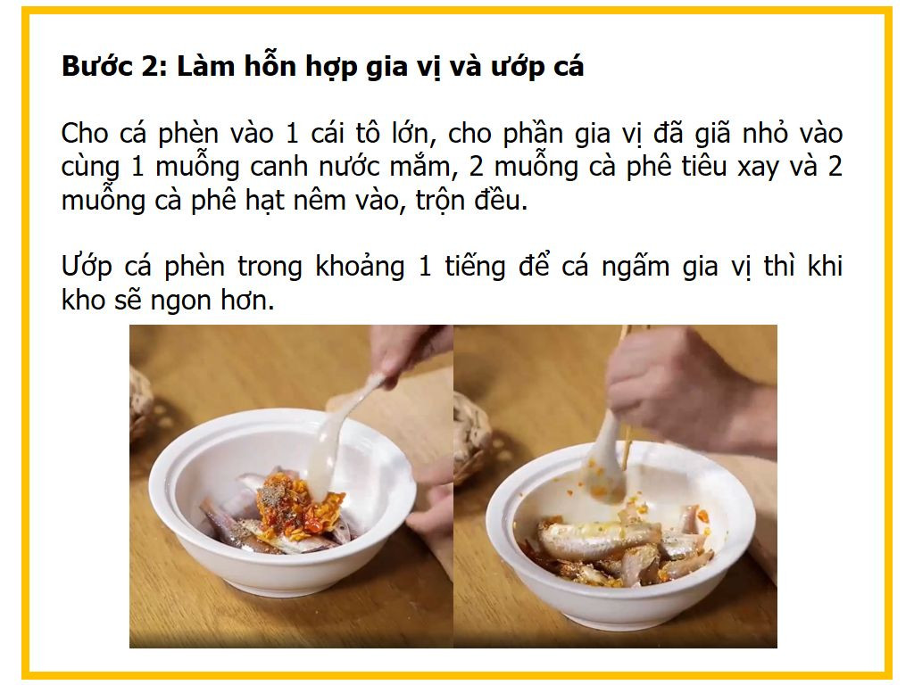 Công thức nấu món Cá phèn kho nghệ ngon tuyệt