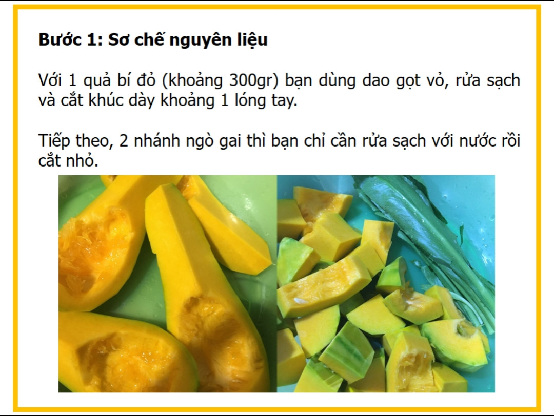 Công thức nấu món canh bí đỏ hầm xương heo ngon, nước ngọt thanh
