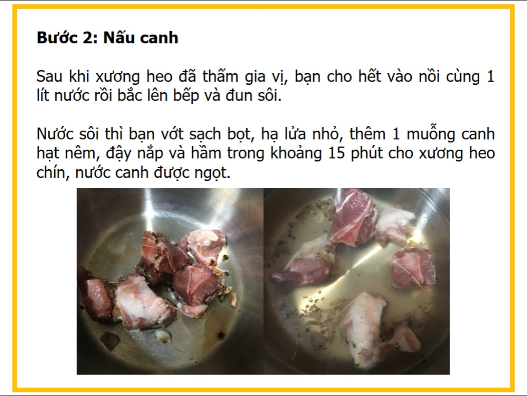 Công thức nấu món canh bí đỏ hầm xương heo ngon, nước ngọt thanh