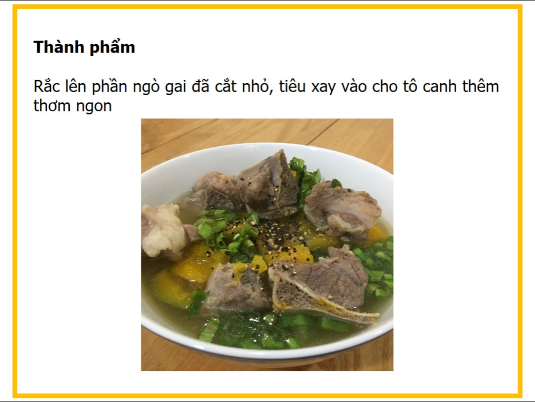 Công thức nấu món canh bí đỏ hầm xương heo ngon, nước ngọt thanh