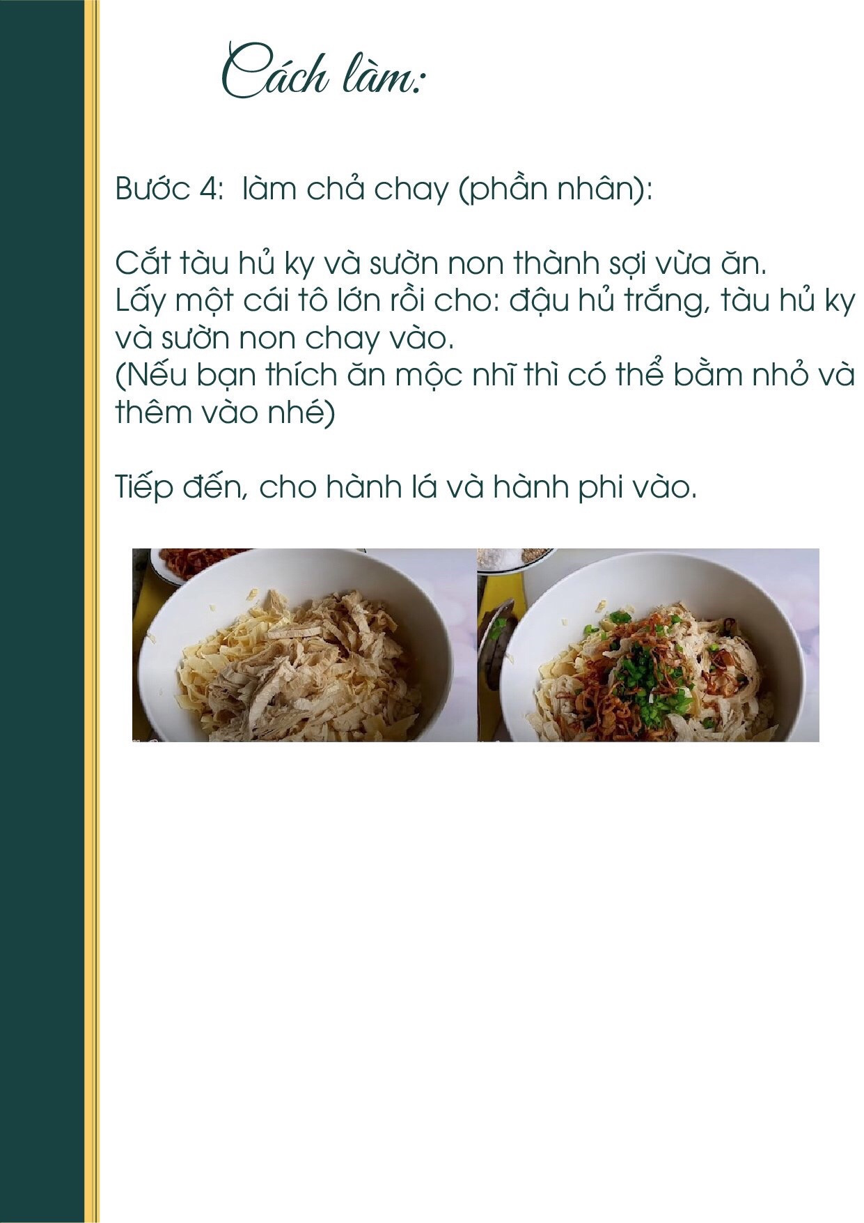 Công thức nấu món Canh Khổ Qua Nhồi Chả Chay ngon miệng