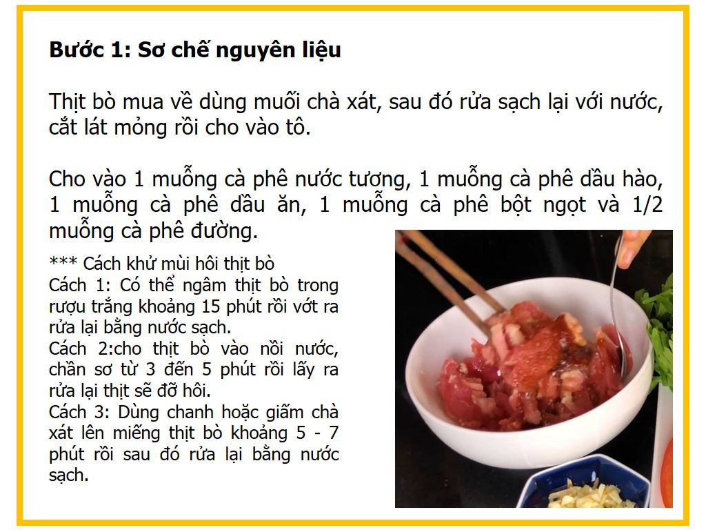 Công thức nấu món Thịt bò xào hành cần tây thơm ngon