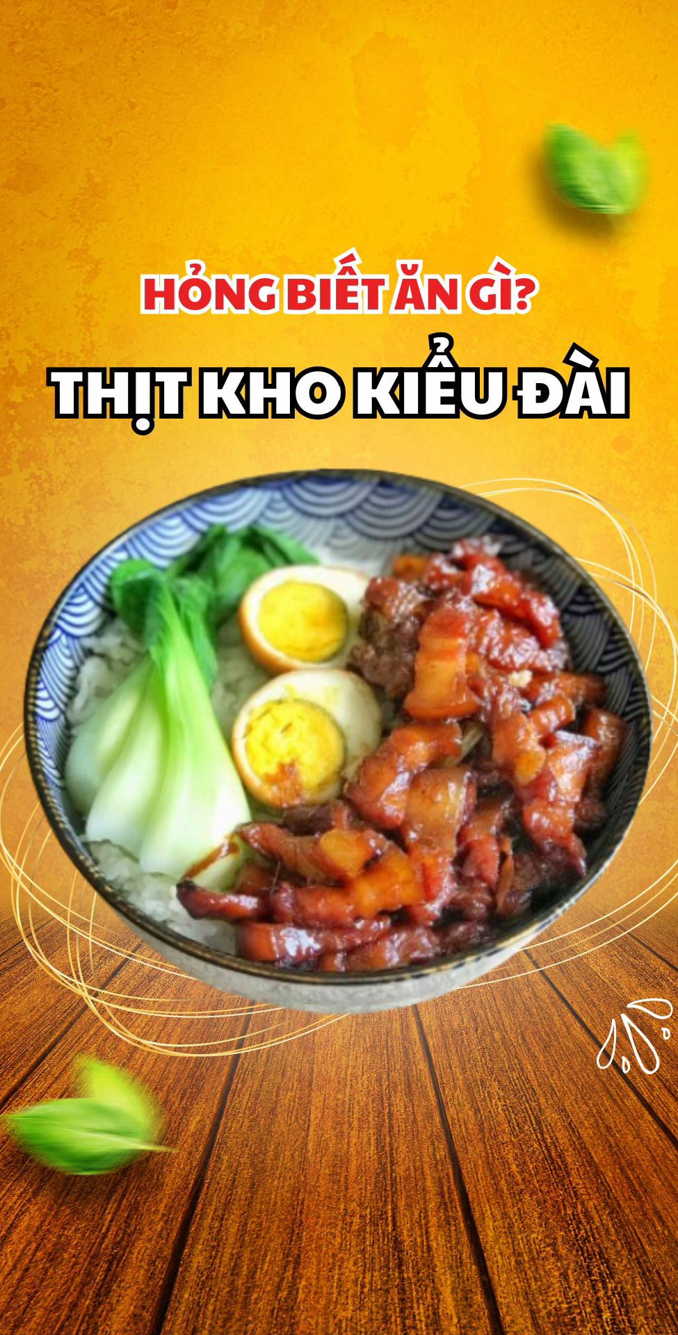 Công thức nấu món Thịt Kho Kiểu Đái với thịt ba chỉ, trứng gà và nấm hương