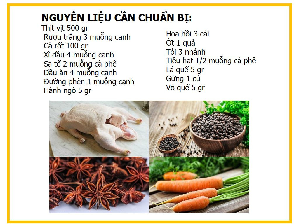 Công thức nấu món Vịt kho tiêu ngon tuyệt