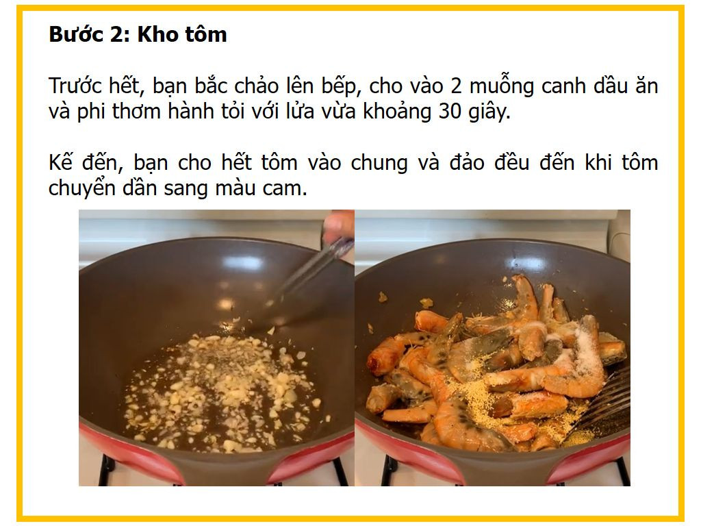 Công thức nấu Tôm kho tiêu nước dừa ngon miệng