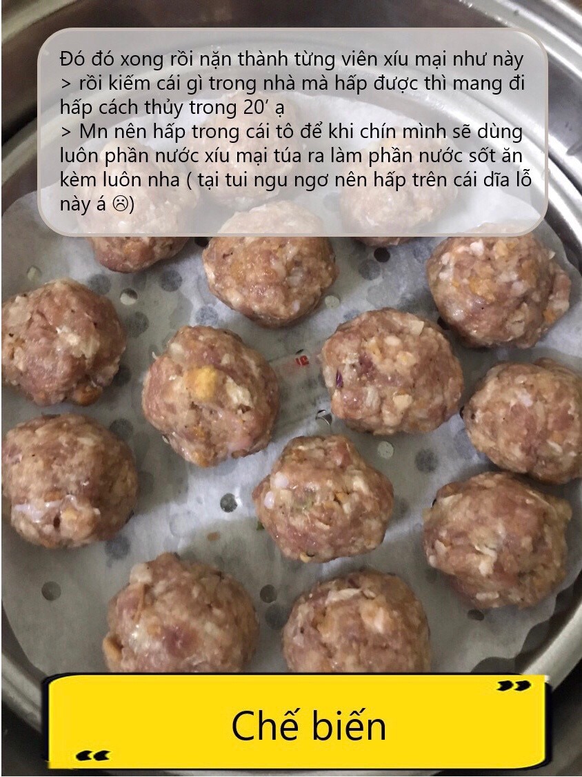 Công thức nấu Xíu Mại ngon miệng với thịt heo, củ đậu và sốt cà chua