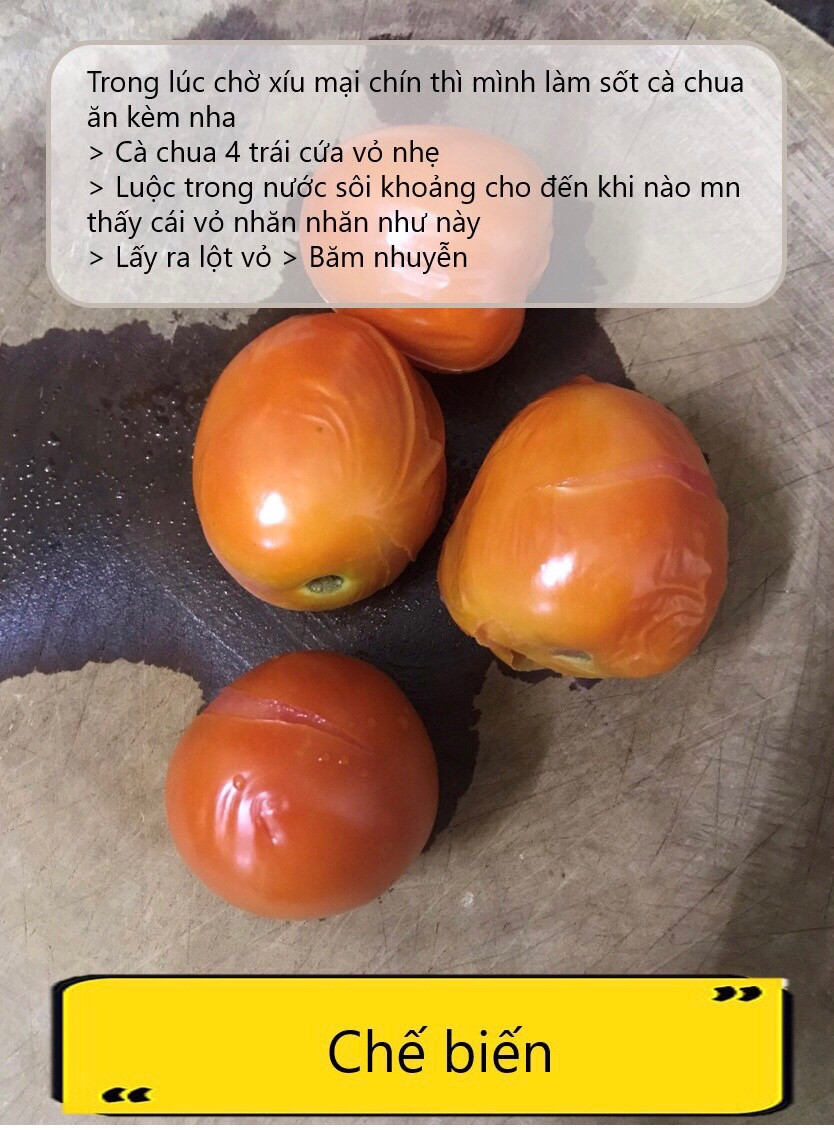 Công thức nấu Xíu Mại ngon miệng với thịt heo, củ đậu và sốt cà chua