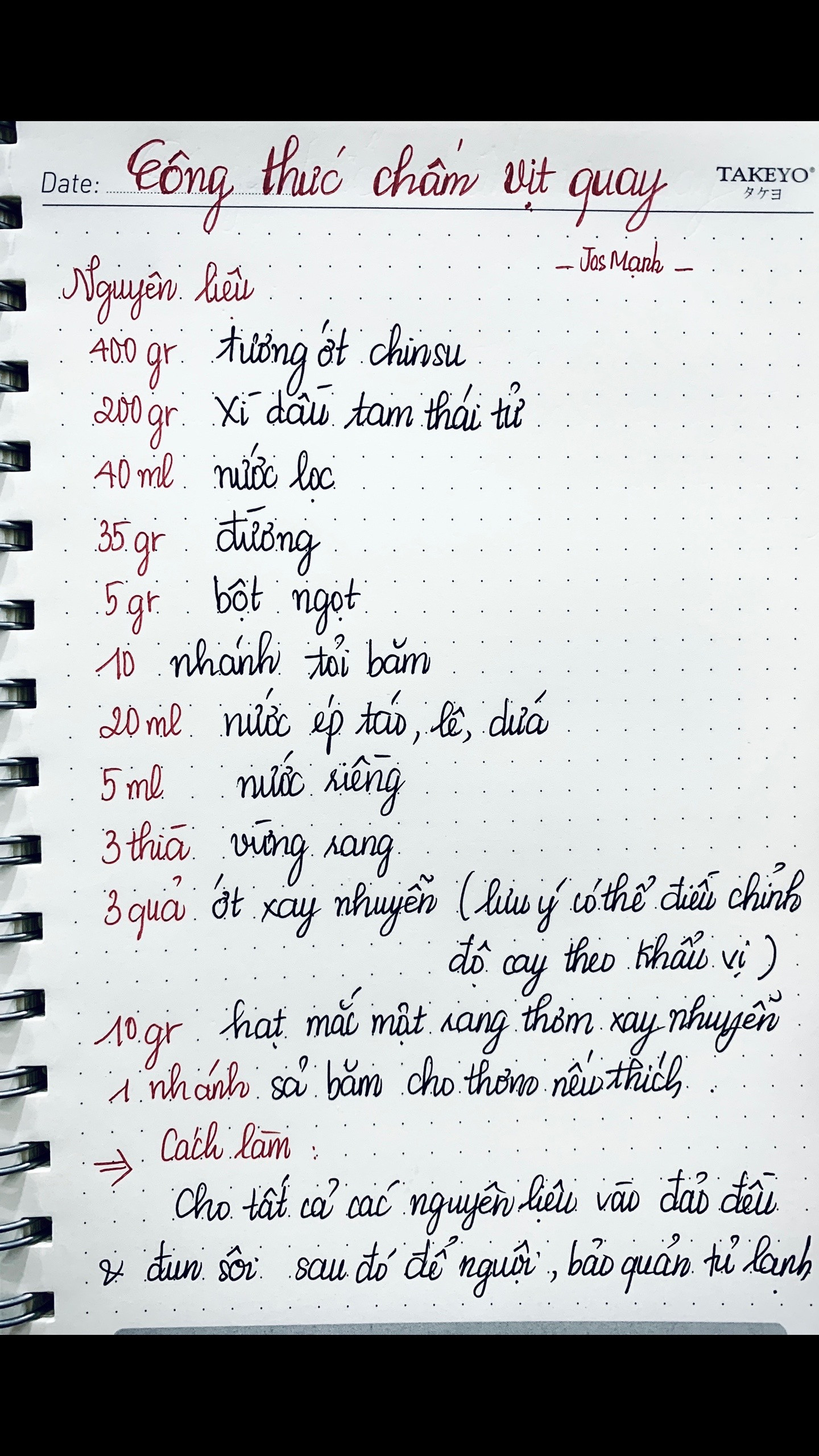 Công thức nước chấm vịt quay kinh doanh với nguyên liệu chi tiết