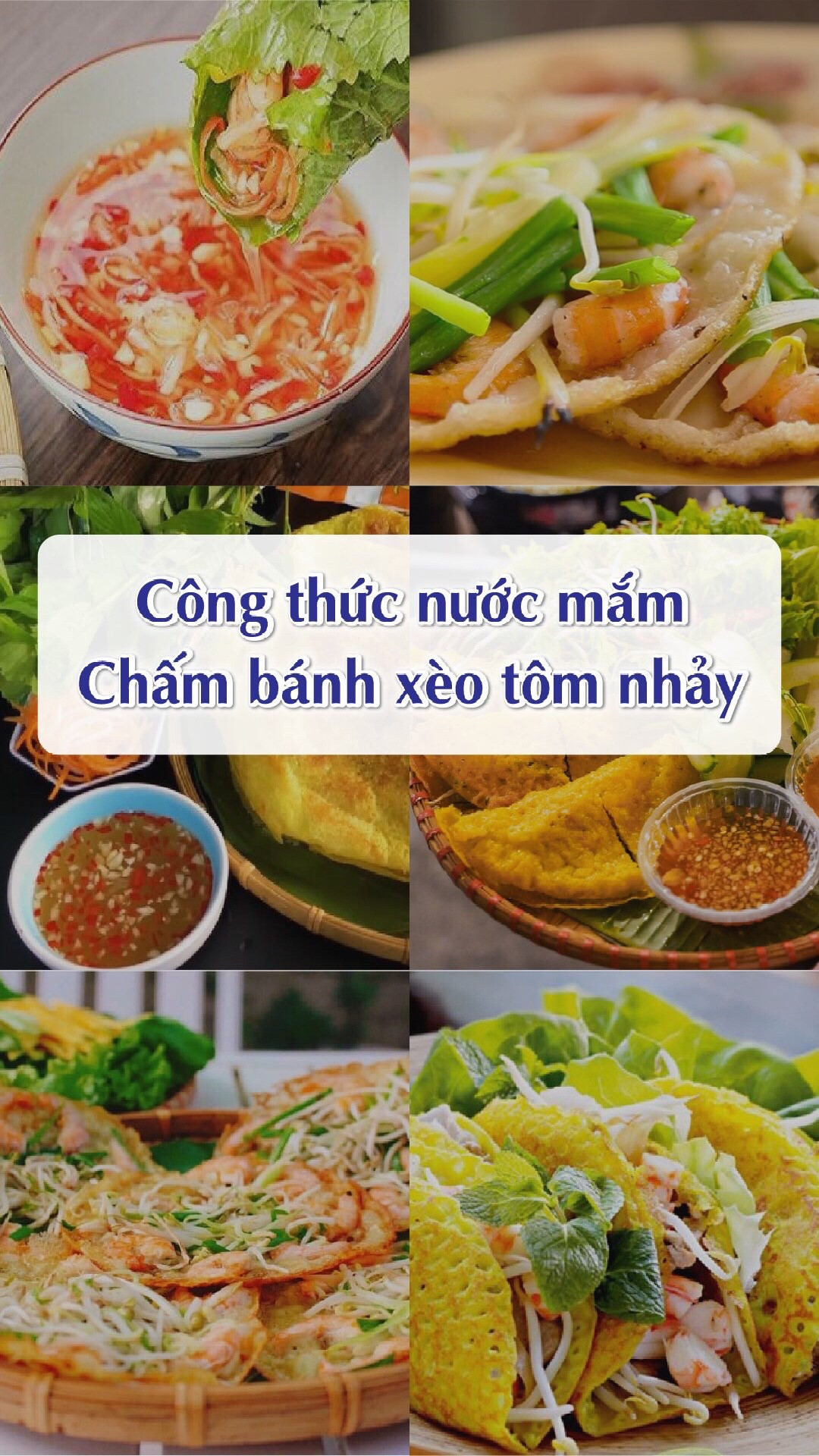 Công thức nước mắm chấm bánh xèo tôm nhảy đặc biệt với cốt dừa